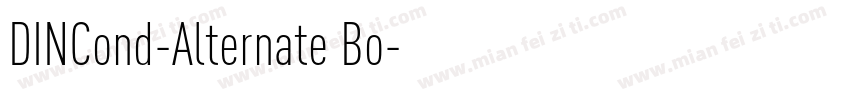 DINCond-Alternate Bo字体转换